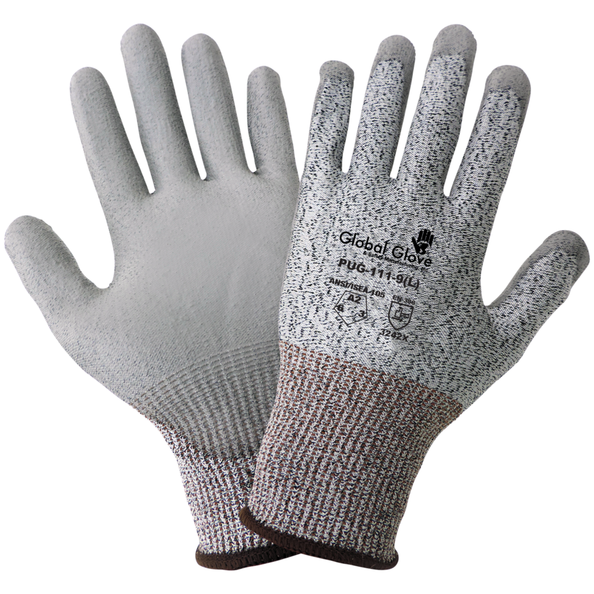 Polyurethane Coated Cut, Abrasion, and Puncture Resistant Gloves