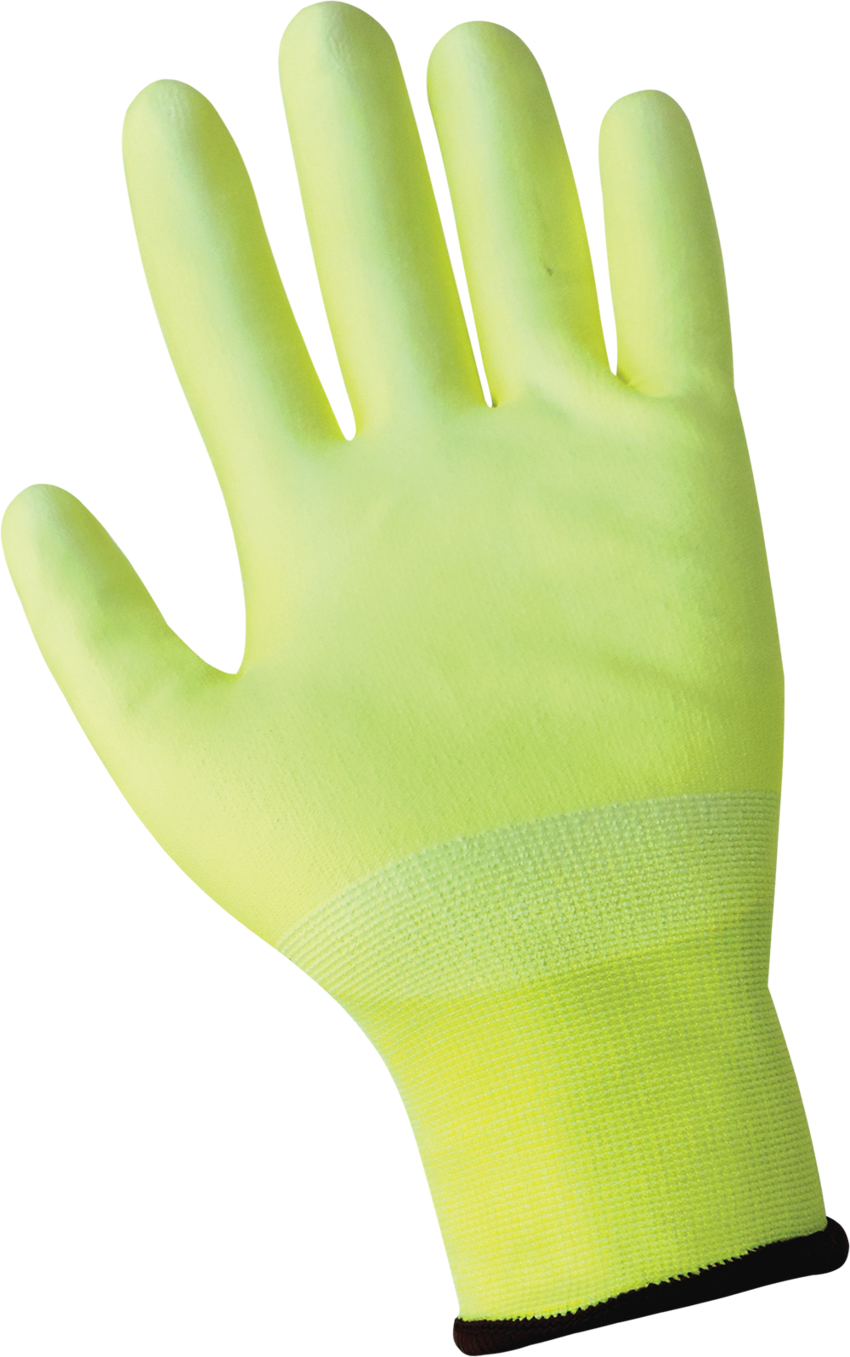 Samurai Glove® High-Visiblity PU Coated Cut, Abrasion, and Puncture Resistant Gloves