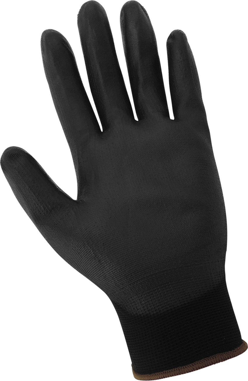 PUG™ Black Lightweight Polyurethane Coated Anti-Static/Electrostatic Compliant Gloves with Cut, Abrasion, and Puncture Resistance