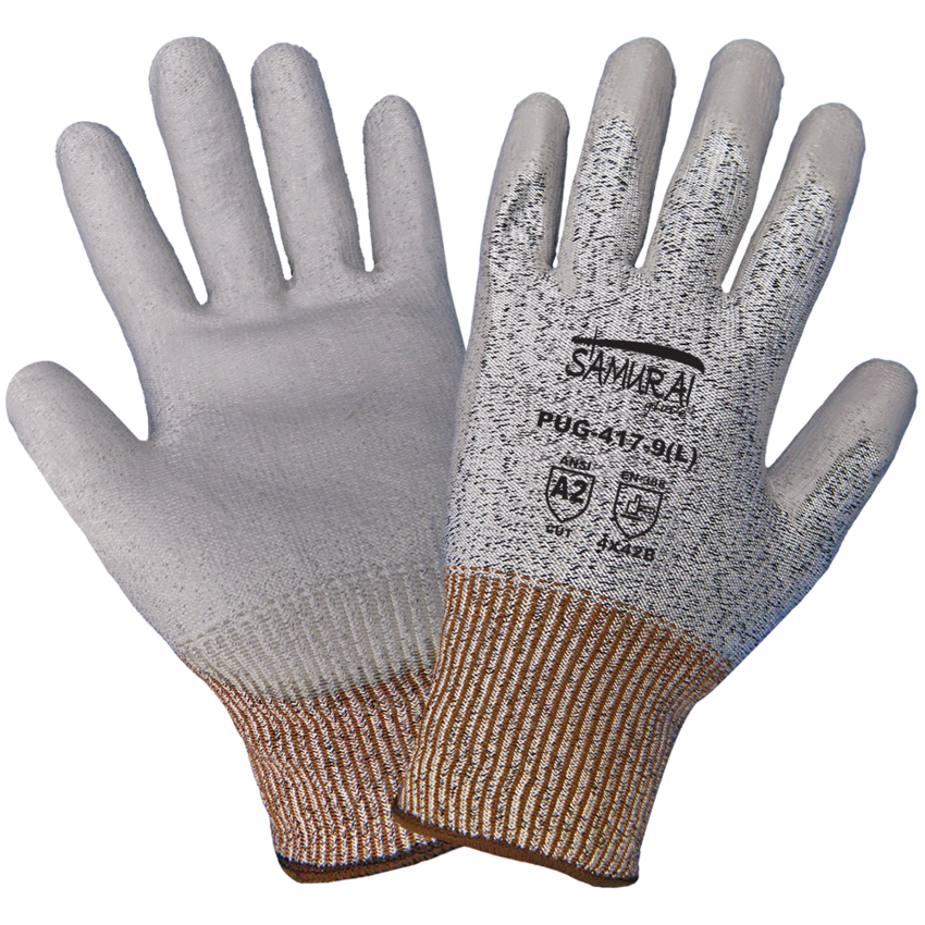 Samurai Glove® Tuffalene® UHMWPE Polyurethane-Coated Cut, Abrasion, and Puncture Resistant Gloves