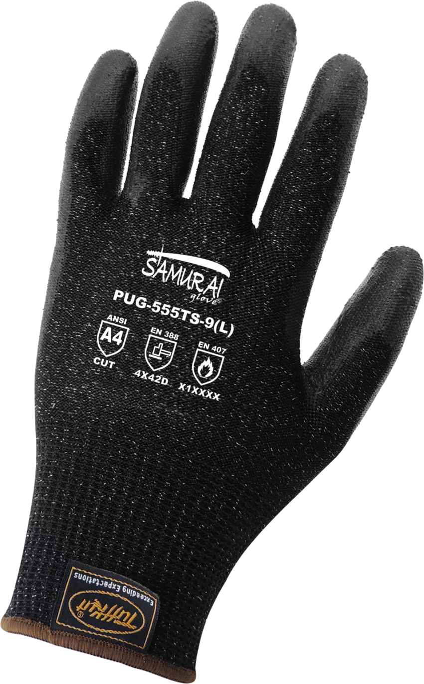 Samurai Glove® Cut Resistant Touch Screen Responsive Polyurethane Coated Gloves