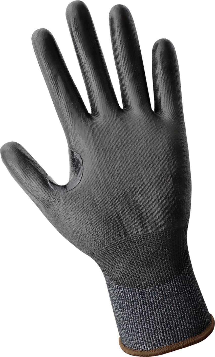 Samurai Glove&reg; Salt-and-Pepper Cut Resistant Polyurethane Coated Touchscreen Gloves Made with 21-Gauge Tuffalene&reg; Platinum