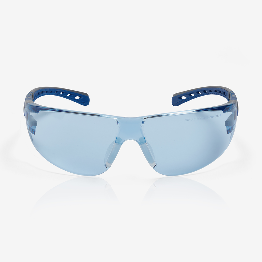 Stream Evo&trade; Blue Lens, Gray and Blue Frame Safety Glasses