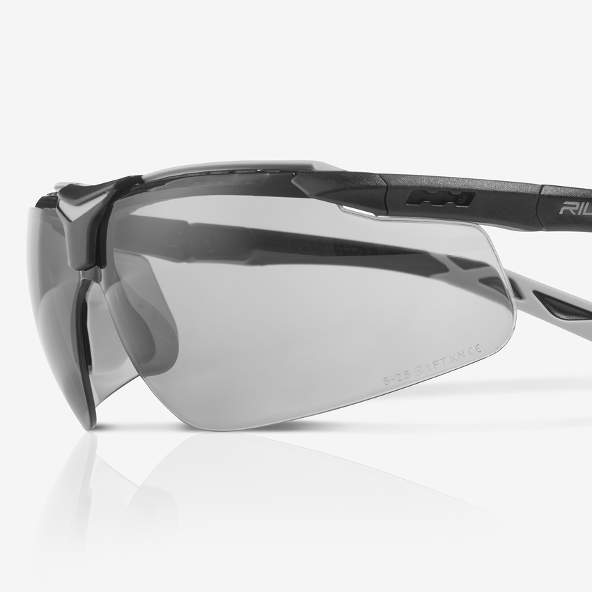 Flux&trade; Gray Performance Fog Technology Lens, Black and Gray Adjustable Frame Safety Glasses