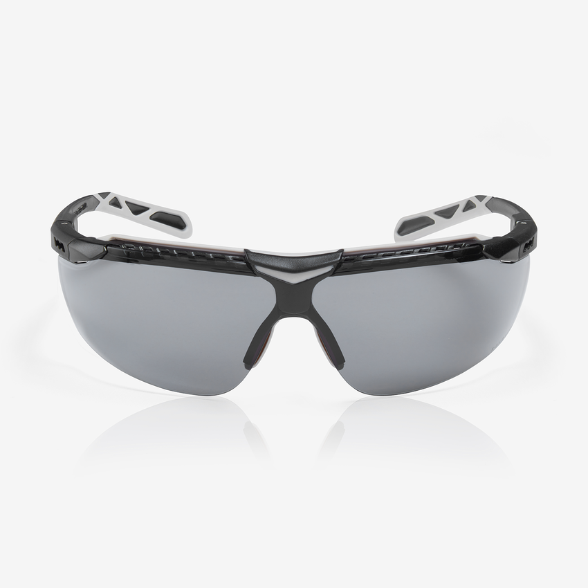 Flux&trade; Gray Performance Fog Technology Lens, Black and Gray Adjustable Frame Safety Glasses