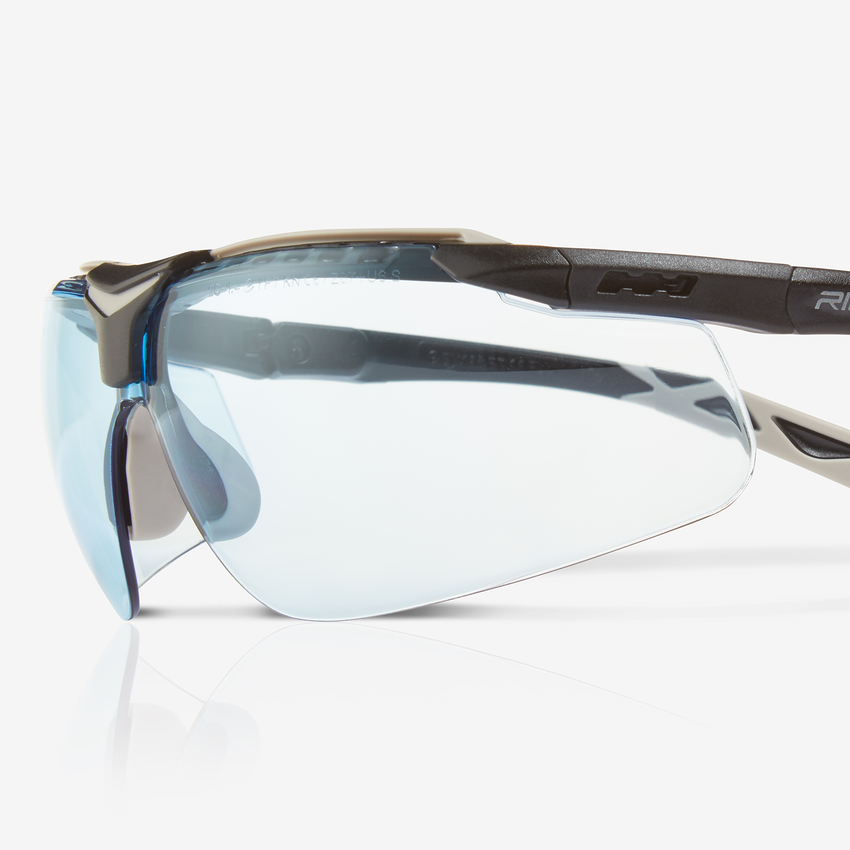 Flux&trade; Blue Performance Fog Technology Lens, Black and Gray Adjustable Frame Safety Glasses