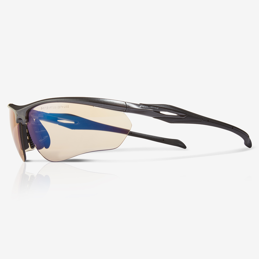 Cypher&trade; Twilight Anti-Fog Lens, Shiny Black Frame Safety Glasses