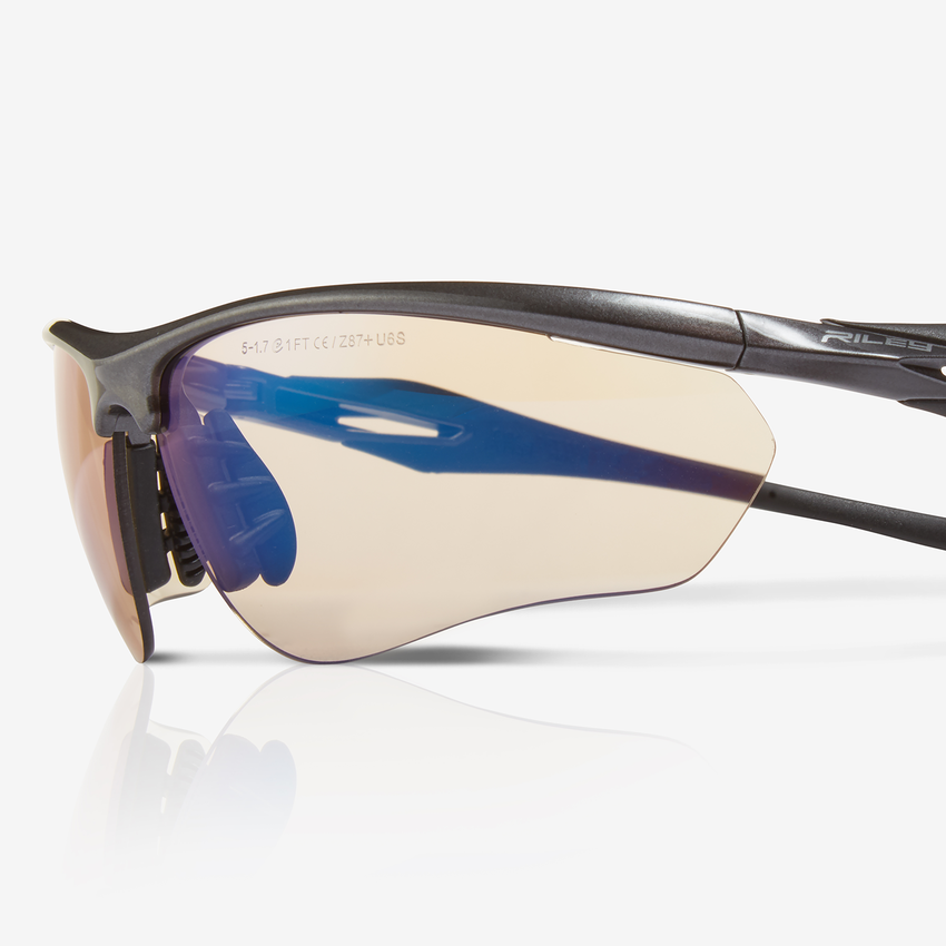 Cypher&trade; Twilight Anti-Fog Lens, Shiny Black Frame Safety Glasses