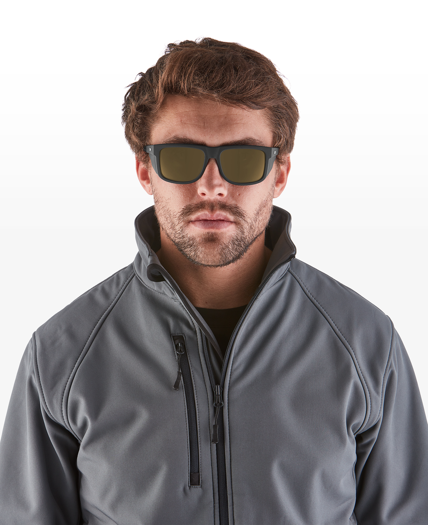 Navigator&trade; Polarized Anti-Fog Lens, Matte Black Frame Safety Glasses