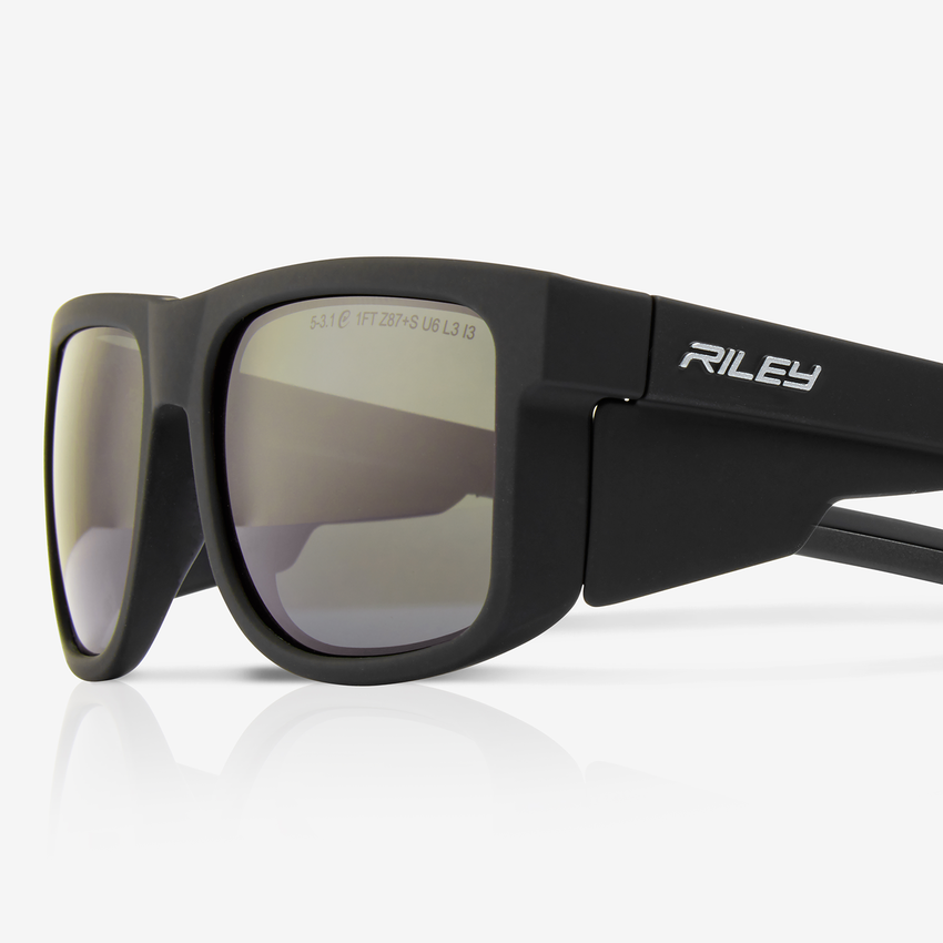 Navigator&trade; Polarized Anti-Fog Lens, Matte Black Frame Safety Glasses