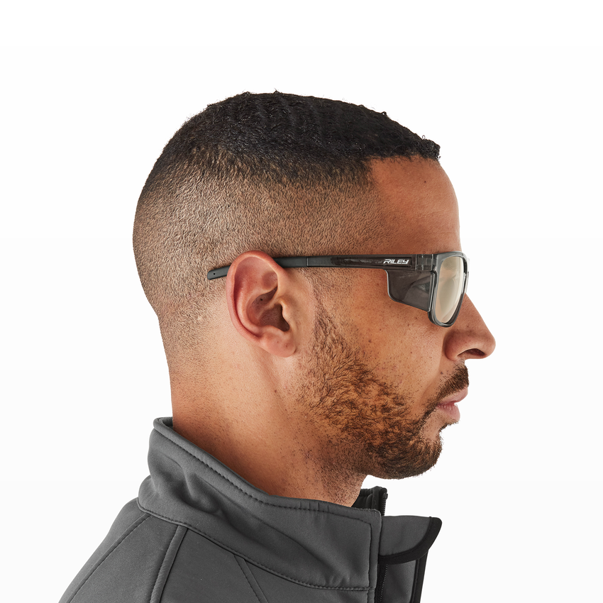 Navigator X LED Anti-Fog Lens, Gray Frame Safety Glasses