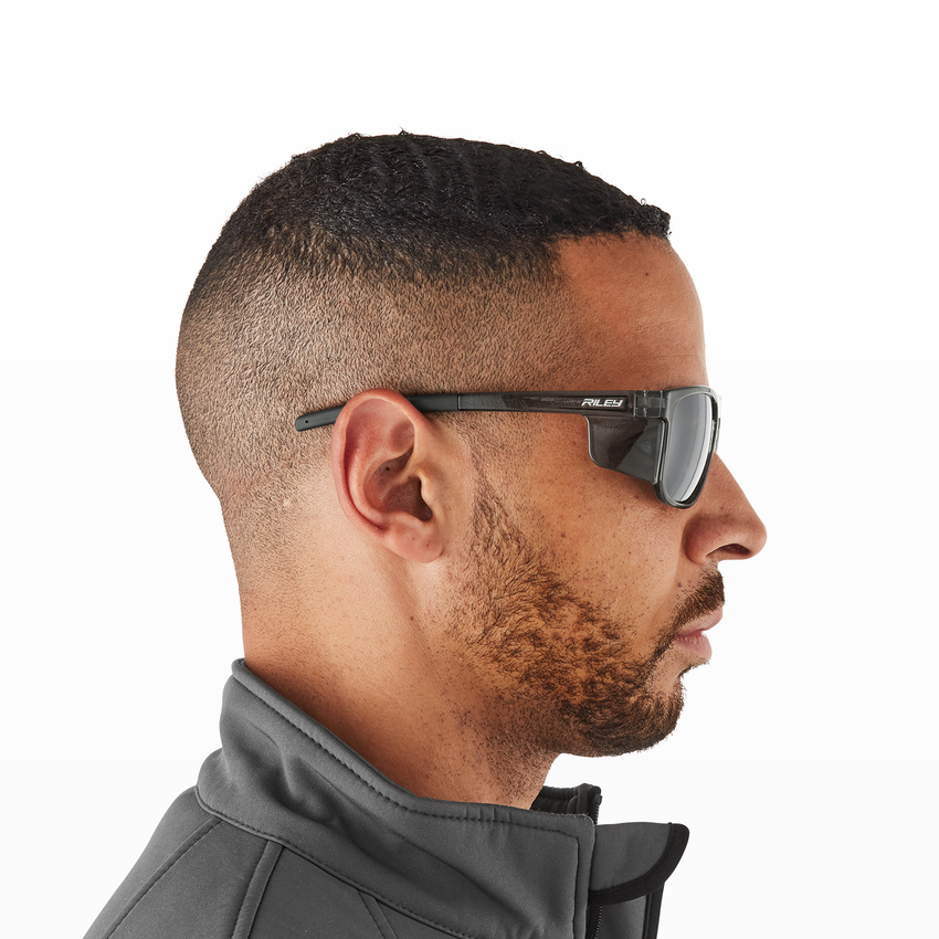 Navigator X Polarized Anti-Fog Lens, Gray Frame Safety Glasses