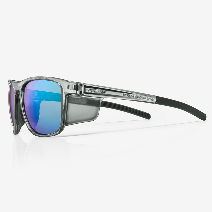 Navigator X Emerald Mirror Anti-Fog Lens, Gray Frame Safety Glasses