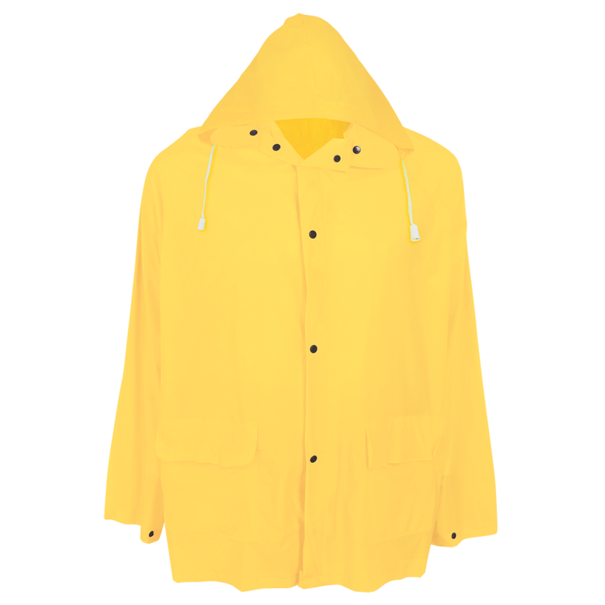 Three-Piece Yellow PVC Rain Suit