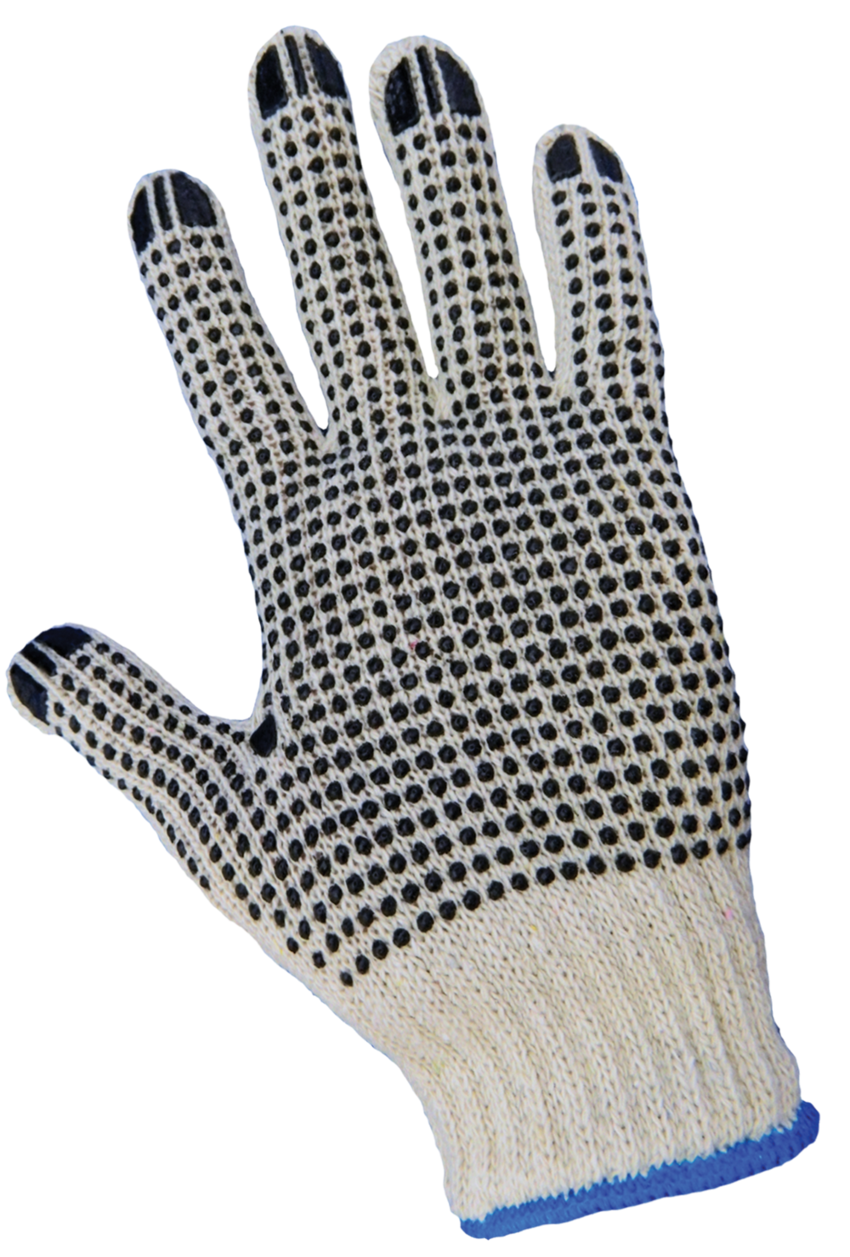 Standard Cotton/Polyester PVC Two-Sided Dotted Gloves