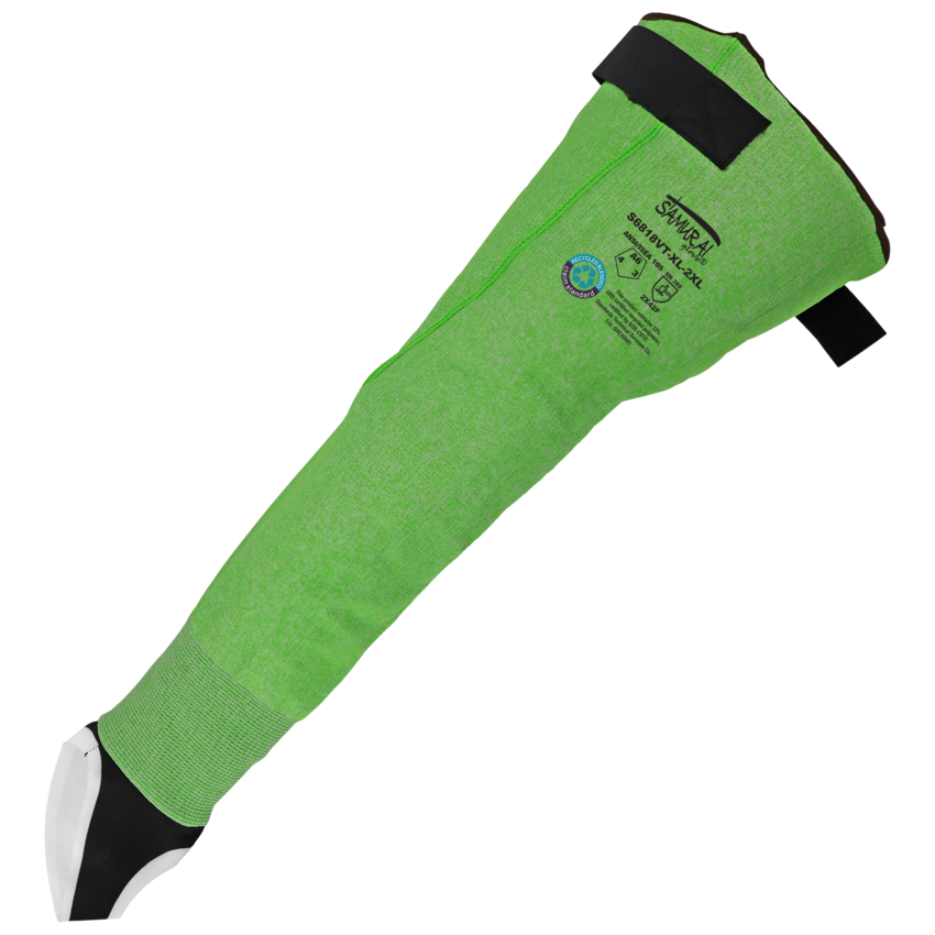 Samurai Glove&reg; Lightweight 18-Gauge Seamless Tuffalene&reg; UHMWPE/rPET Fiber Sleeves with 18-Inches of Cut Resistance