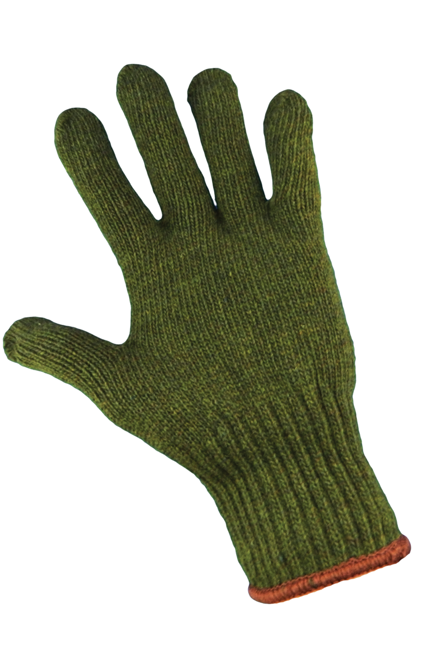 Army Green Rag Wool Gloves