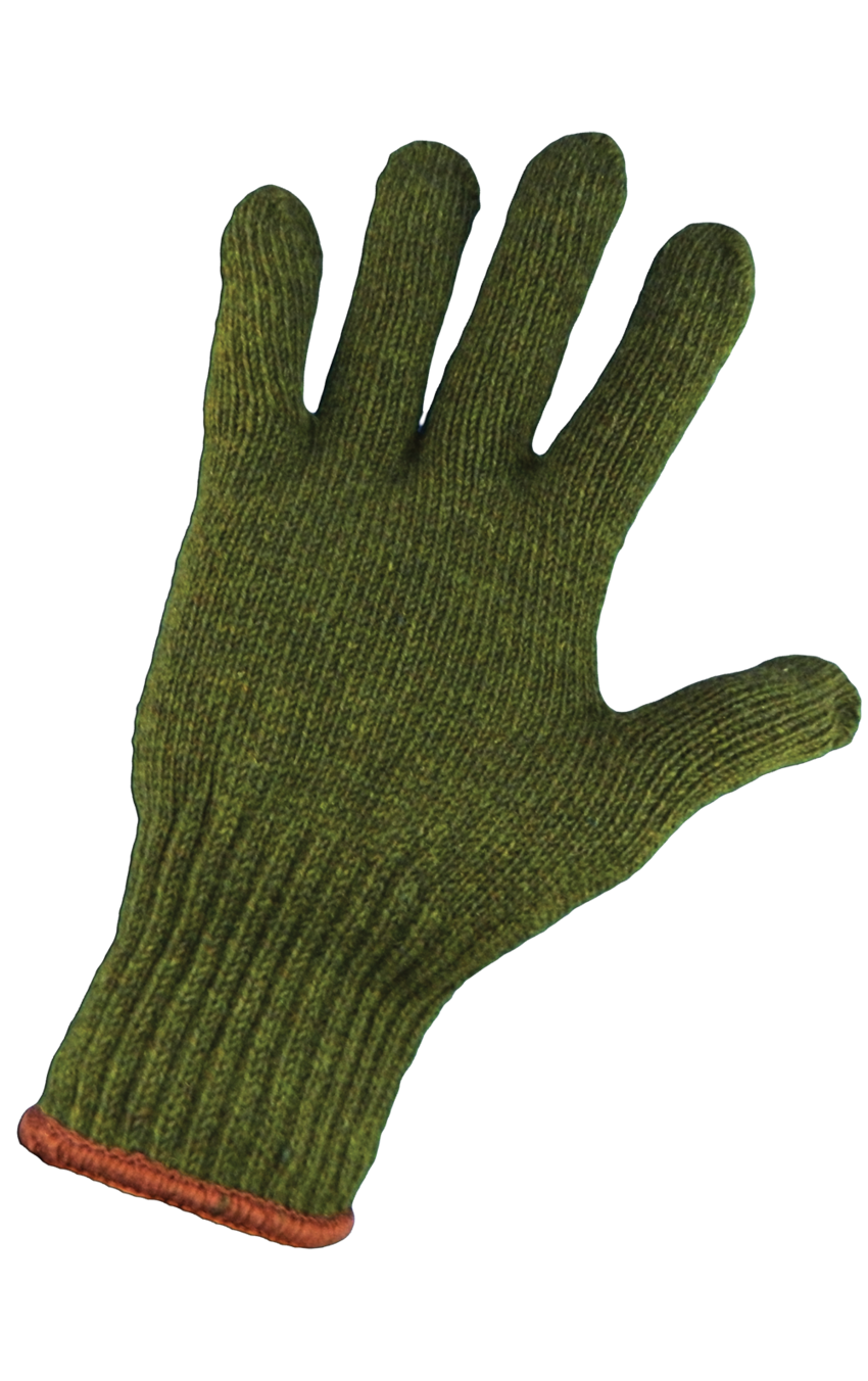 Army Green Rag Wool Gloves