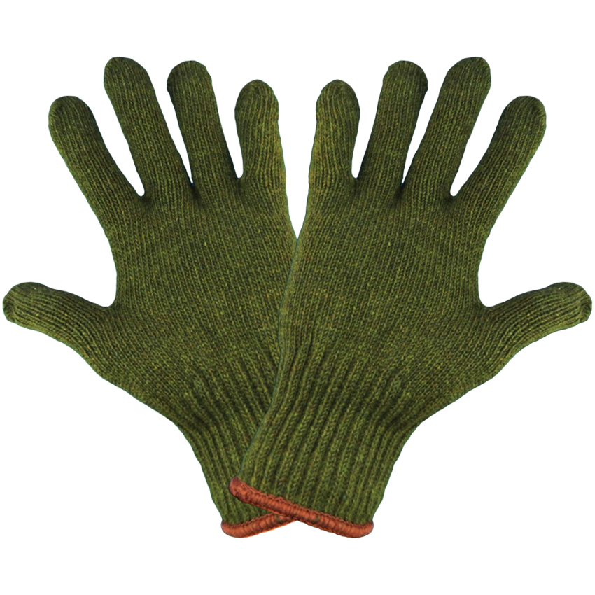 Army Green Rag Wool Gloves