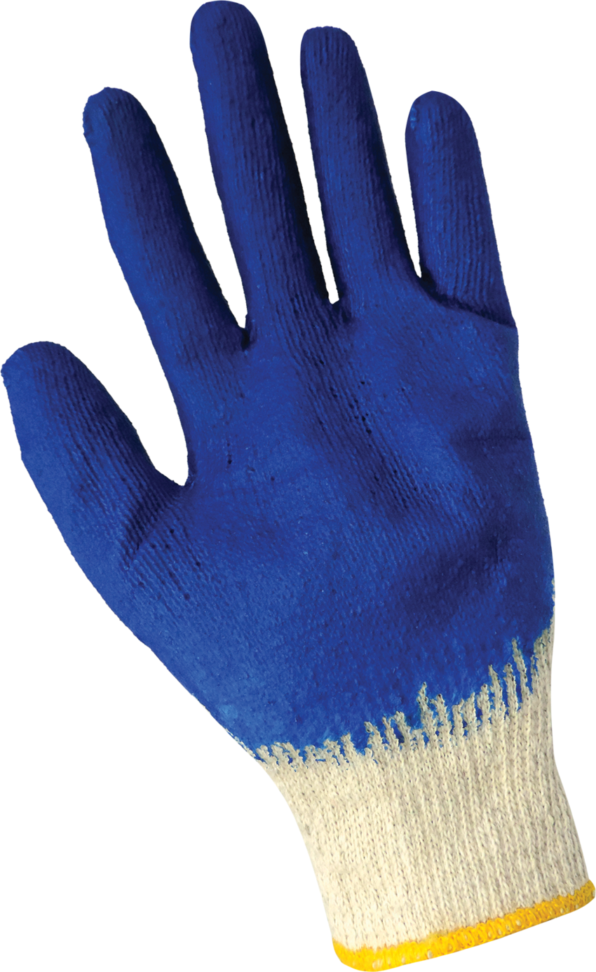 Medium-Weight String Knit Rubber Coated Gloves