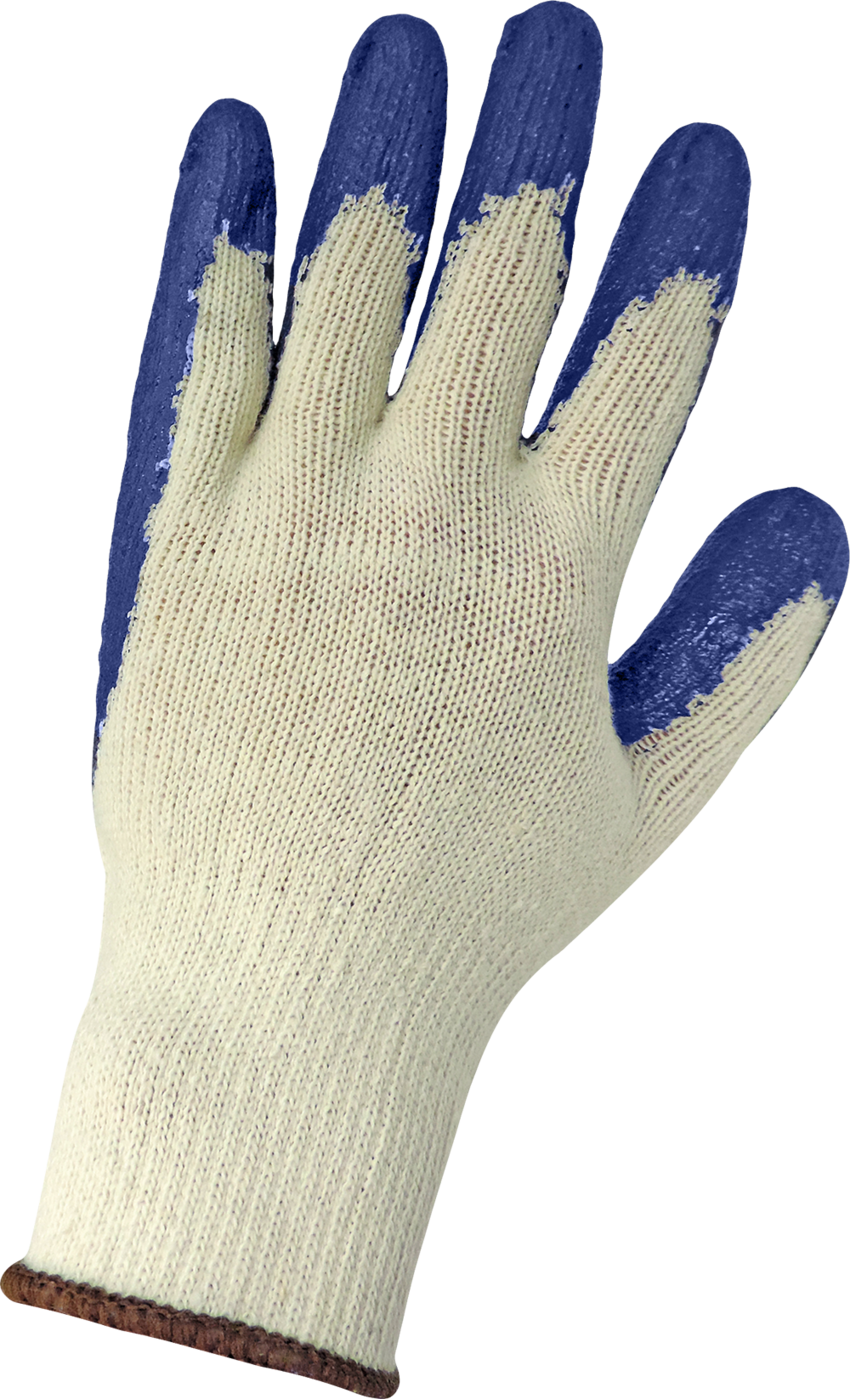 String Knit Rubber Dipped Gloves