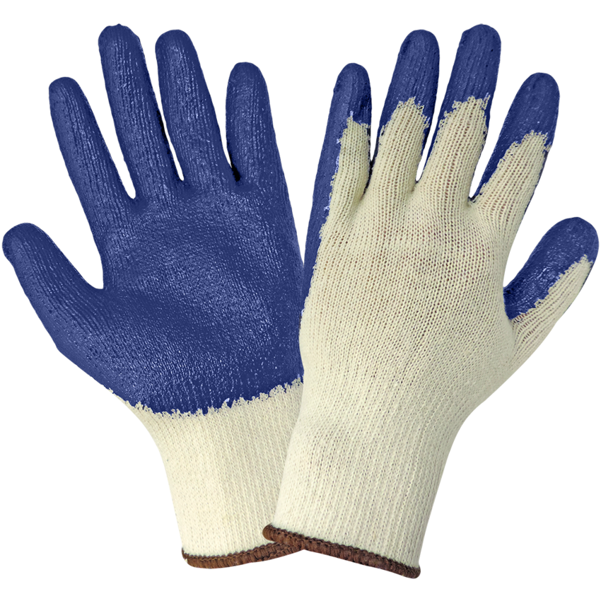 String Knit Rubber Dipped Gloves