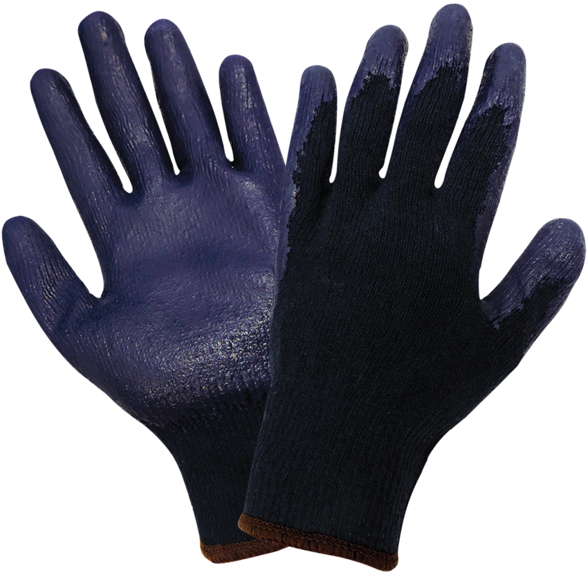 Medium-Weight 10-Gauge String Knit Gloves with Rubber Coated Palm - LIMITED STOCK