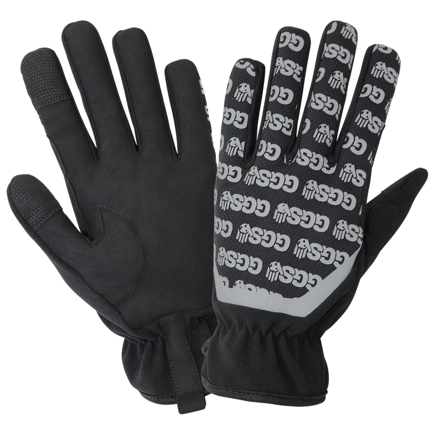 Touch Screen Mechanics Gloves with Reflective Printed Back