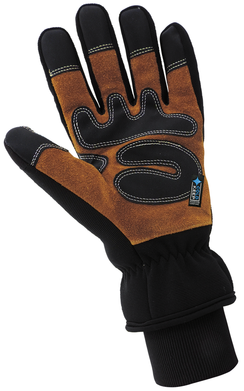 Premium-Grade Split Cowhide Leather Palm, Low Temperature, Waterproof, and Insulated Gloves