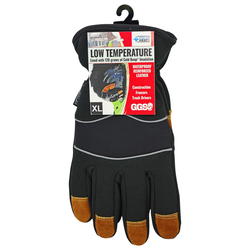 Premium-Grade Split Cowhide Leather Palm, Low Temperature, Waterproof, and Insulated Gloves