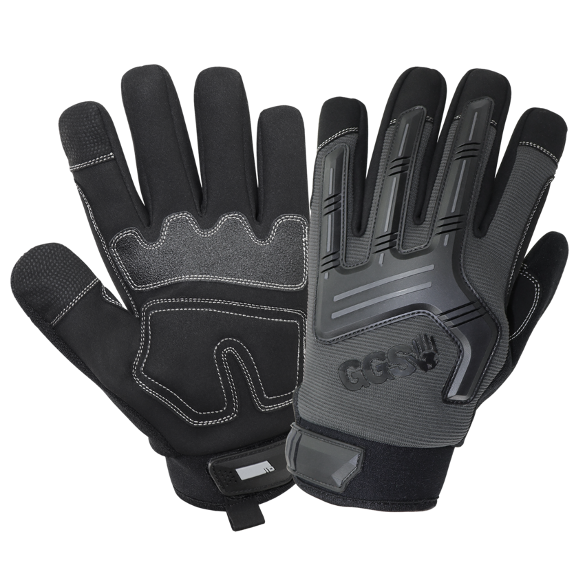 Mechanics Style, Touch Screen Gloves with Impact Protection