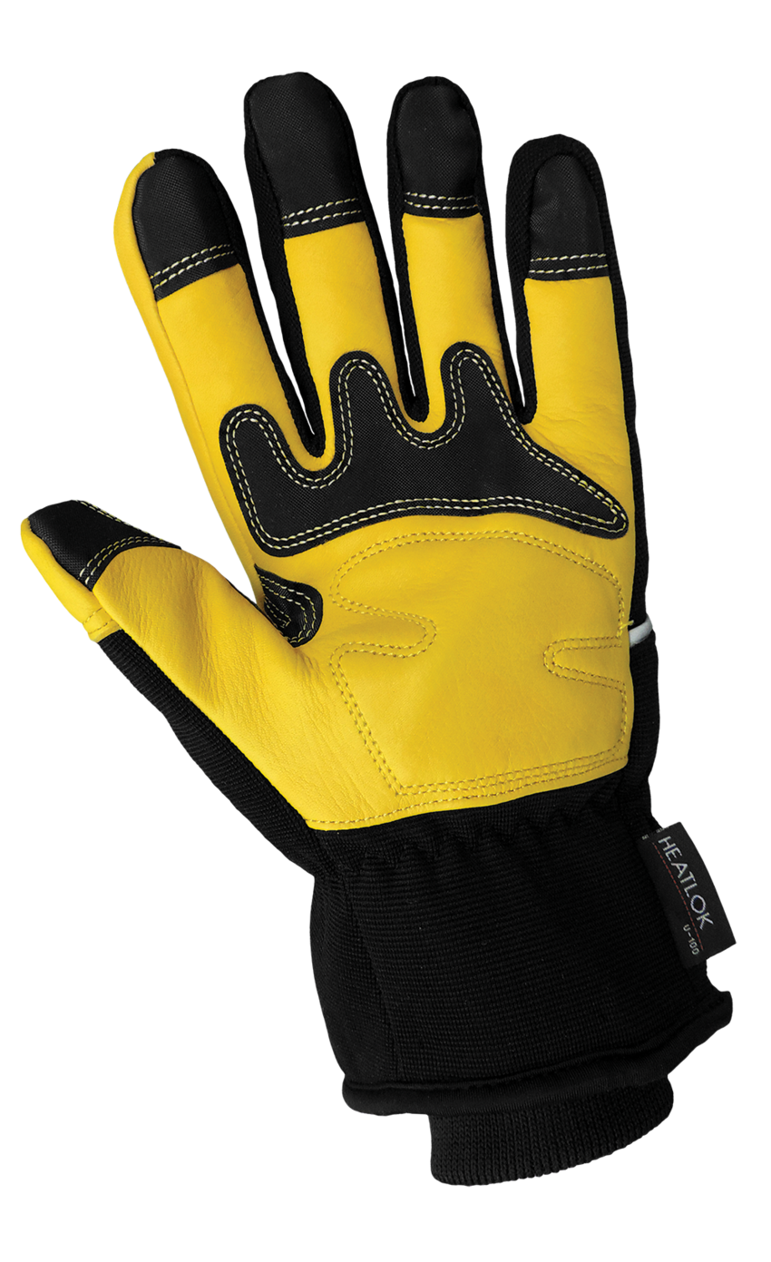 Premium-Grade Grain Deerskin Leather Palm, Low Temperature, Waterproof, Insulated Gloves