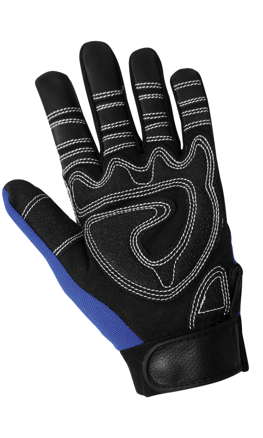 Gripster® Sport+ Synthetic Leather Palm Performance Mechanics Style Gloves with a Spandex Back