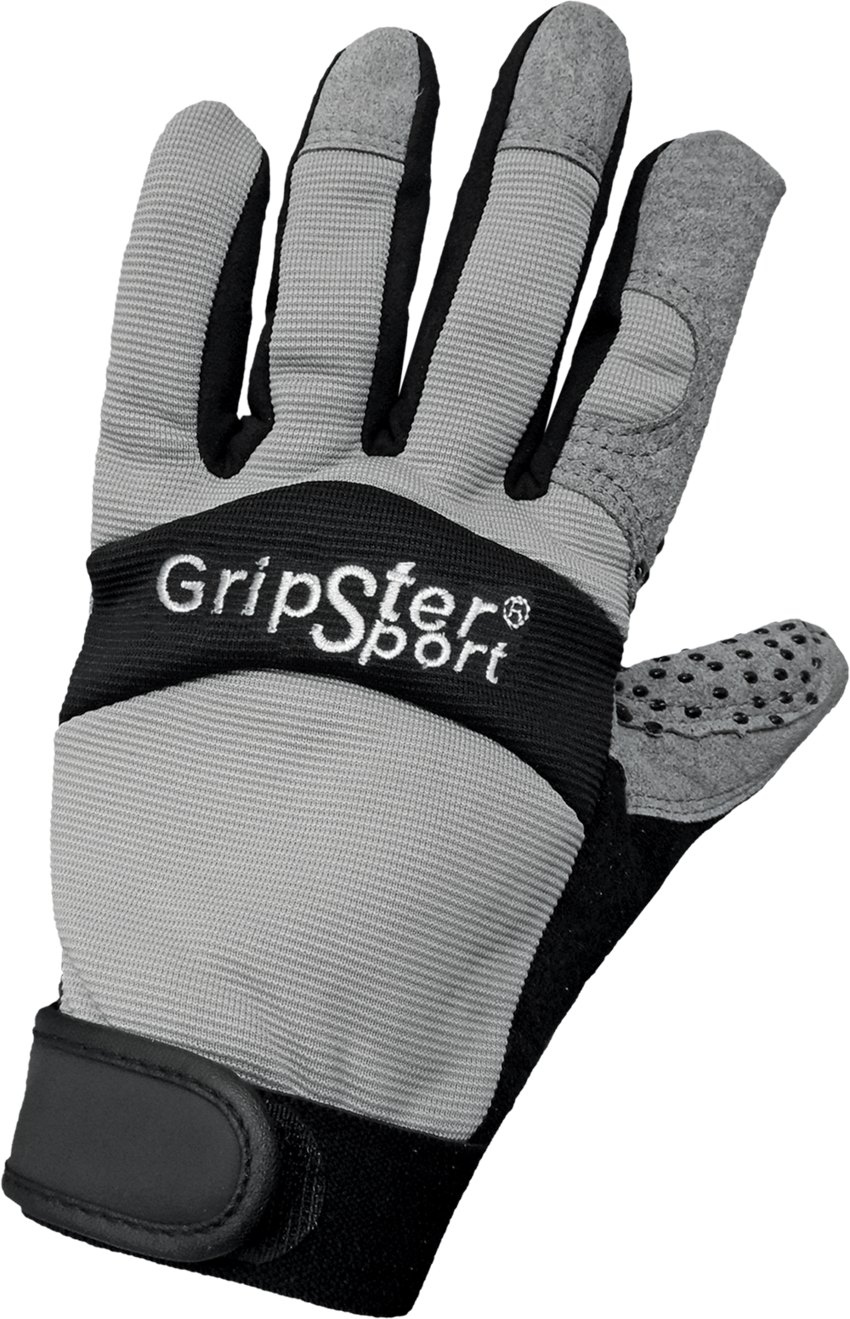 Gripster® Sport Synthetic Leather Palm Performance Mechanics Style Gloves with a Silicone Patterned Palm and Spandex Back