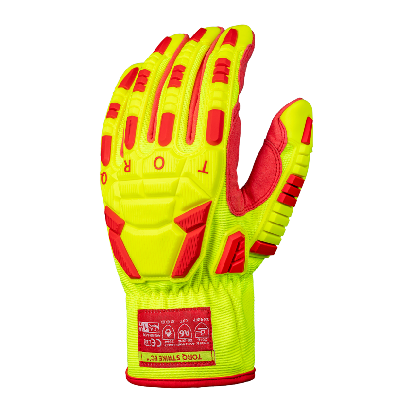 Torq Strike EC&trade; Highly-Dextrous Cut and Impact Resistant Gloves with Water-Repellent Shell