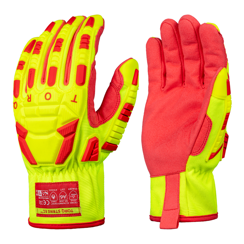 Torq Strike EC&trade; Highly-Dextrous Cut and Impact Resistant Gloves with Water-Repellent Shell