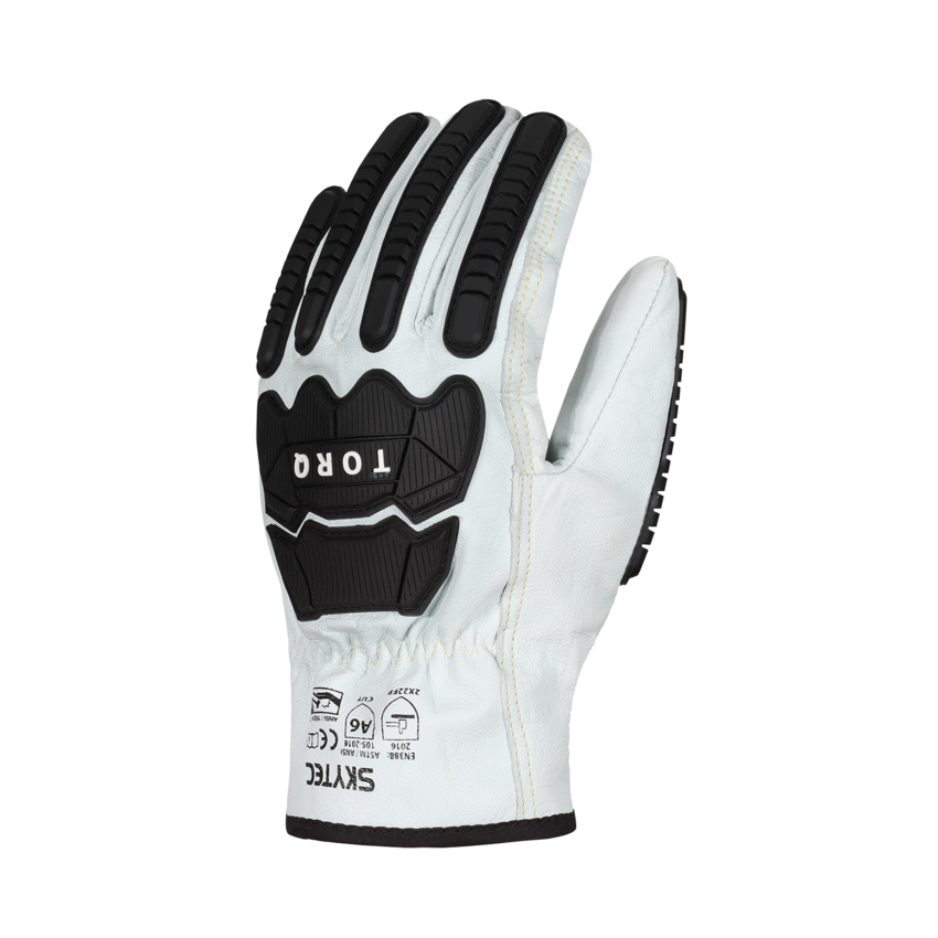 Torq Storm&trade; Economical Goatskin Leather Gloves with Cut and Impact Resistance