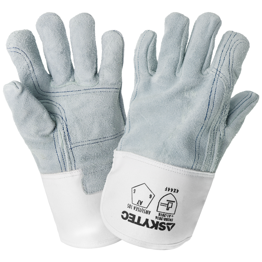 Mills&trade; Heavy Duty Vend-Packaged Cowhide Leather Gloves with a Cut Resistant Liner