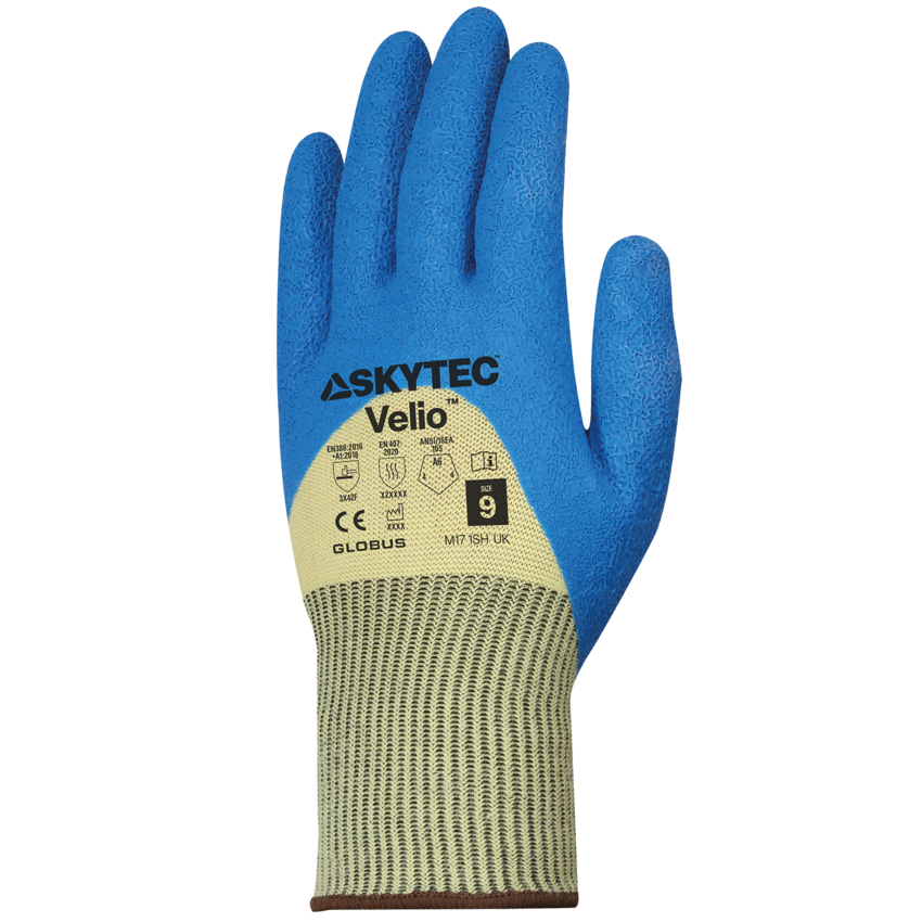 Velio&trade; Lightweight Cut Resistant Vend-Packed Gloves Three-Quarter Coated with Rubber