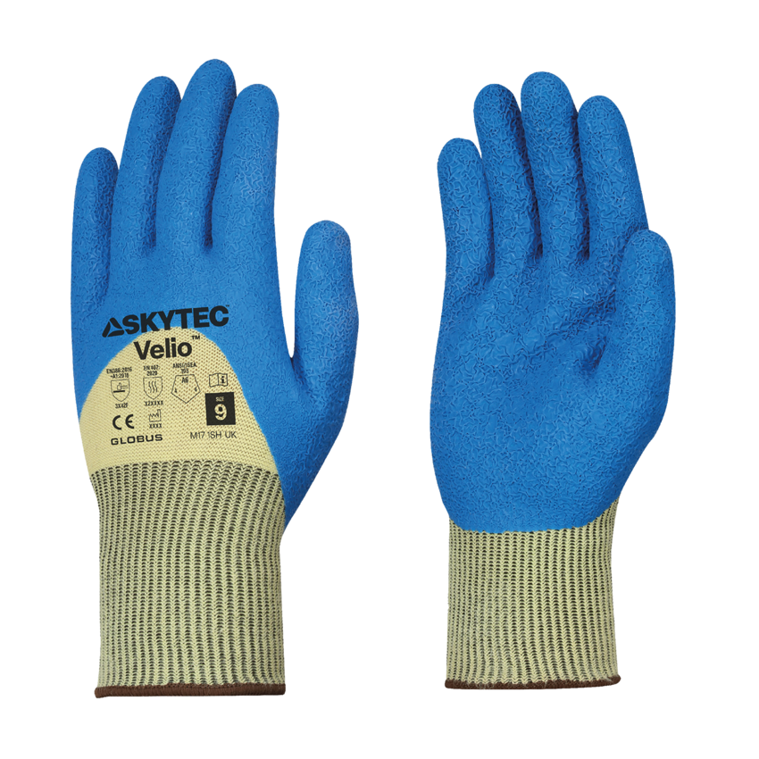 Velio&trade; Lightweight Cut Resistant Vend-Packed Gloves Three-Quarter Coated with Rubber