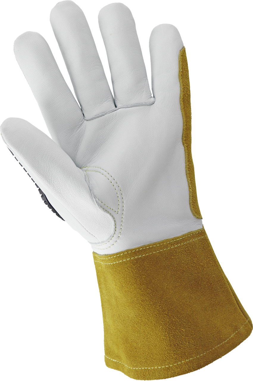 Torq Spark&trade; Premium Vend-Packaged Leather Welding Gloves with Cut and Impact Resistance