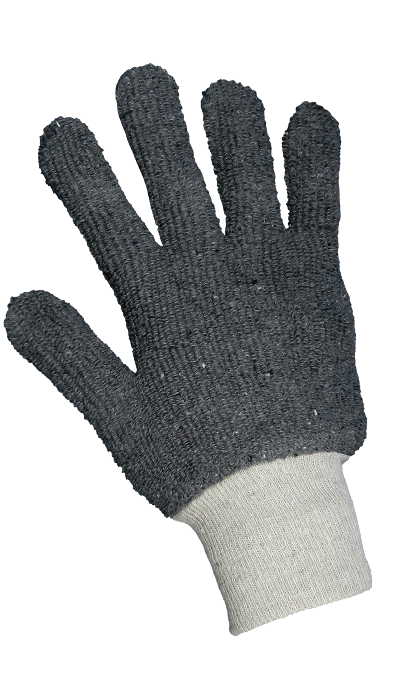 Heavyweight Gray Heat Resistant Terry Cloth Gloves