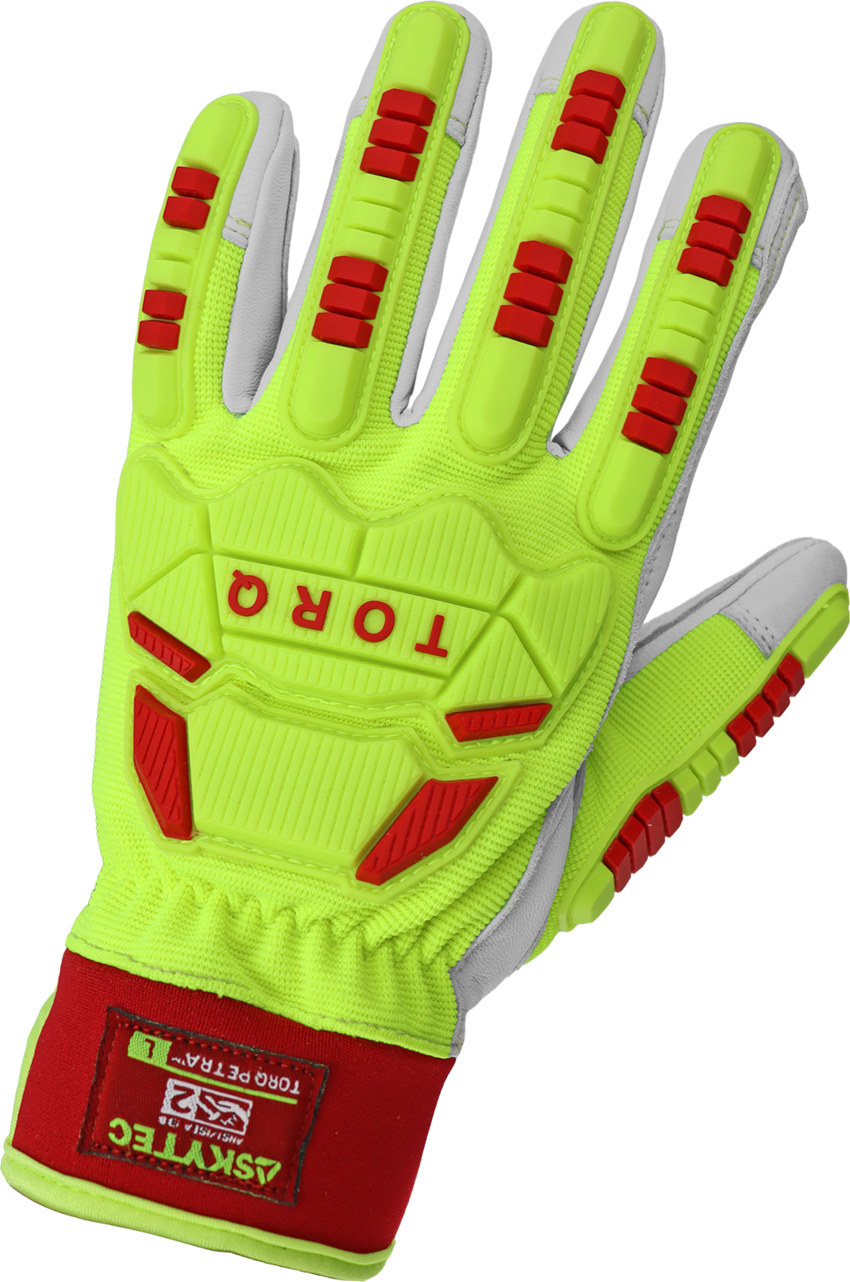 Torq Petra&trade; Impact-Resistant Mechanics Style Gloves with Spandex Back and a Neoprene Cuff