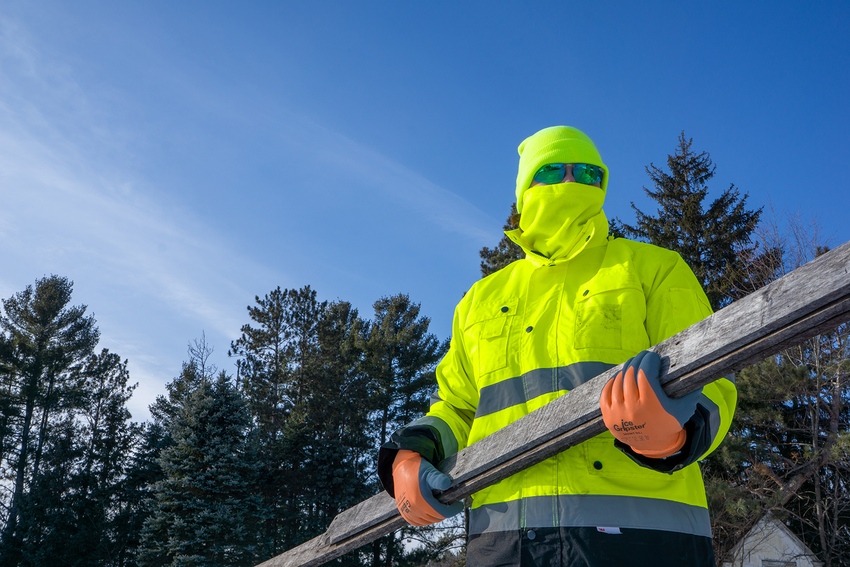 Bullhead Safety™ Winter Liners High-Visibility Yellow/Green Thermal Neck Gaiter