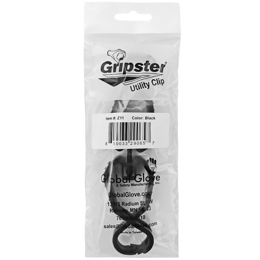 Gripster® Black Dual Large/Large Multi-Use Utility Clip