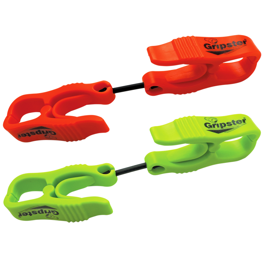 Gripster® Dual-Ended High-Visibility Orange Utility Clip