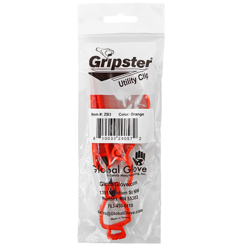 Gripster® High-Visibilty Orange Multi-Use Utility Clip
