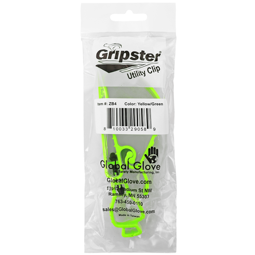 Gripster® High-Visibilty Yellow/Green Multi-Use Utility Clip