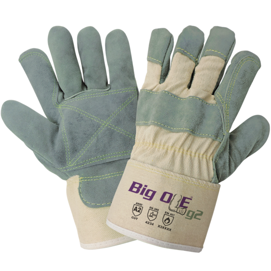 Big Ole® g2 Premium Top-Grade Side Select Split Cowhide Leather Palm Cut and Heat Resistant Gloves