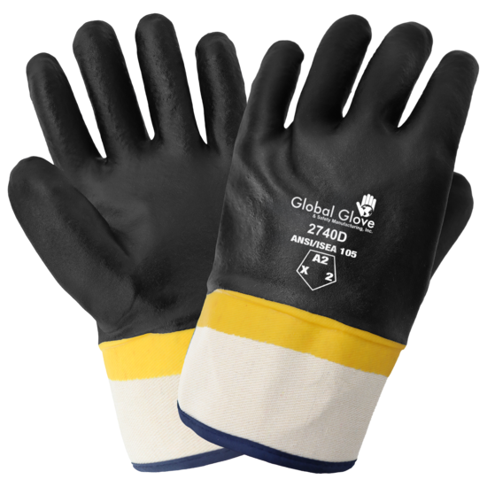 Double-Dipped PVC Chemical Handling Gloves